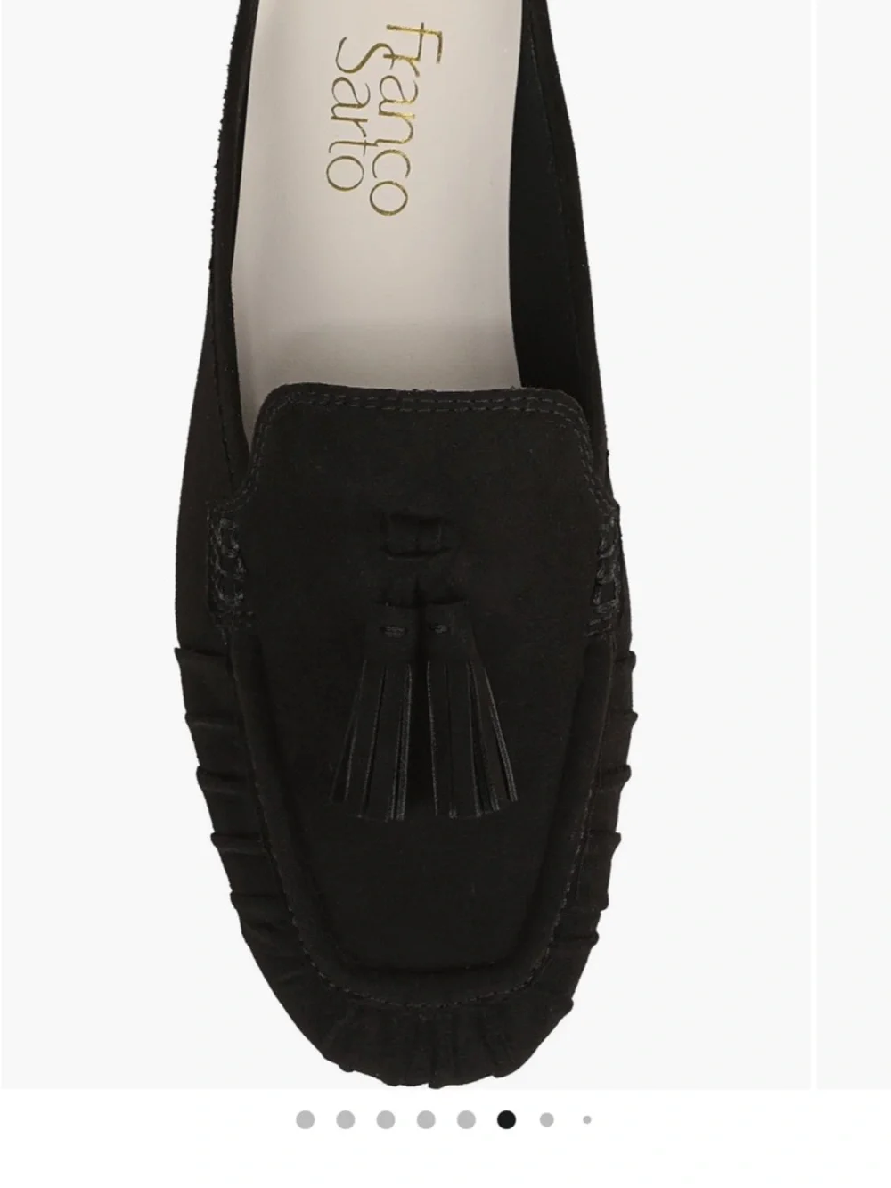 Franco Sarto Aileen Black Tassel Mule Loafers NWOT Size 9.5 - Picture 1 of 8